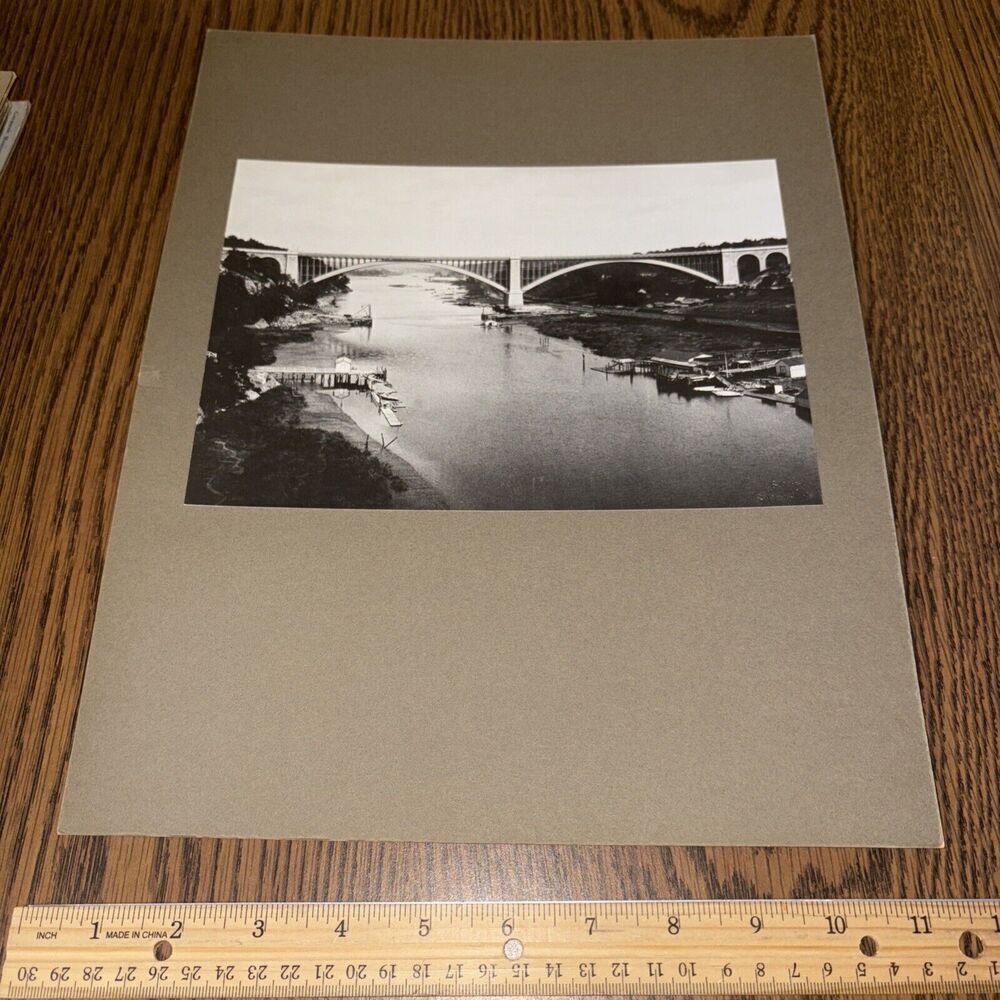 Vintage George Washington Bridge New York City American Architecture Photo